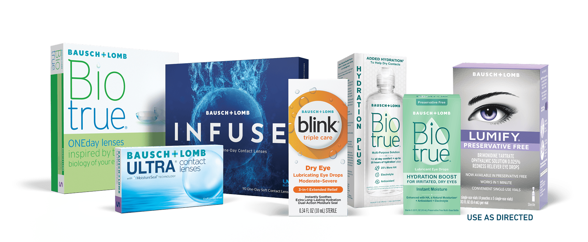 Bausch and Lomb products banner